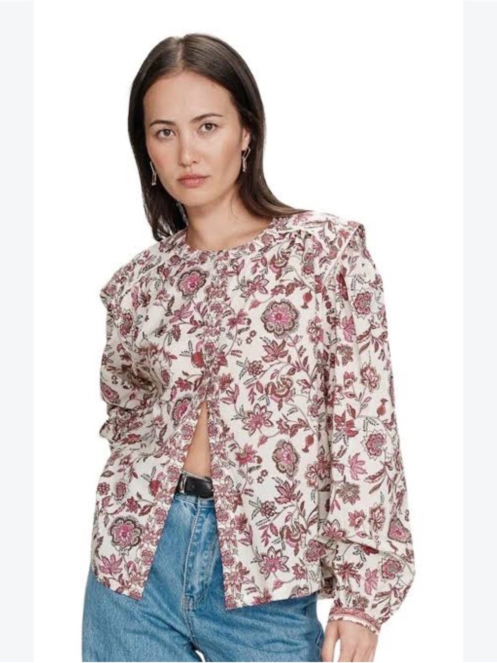 Grace & Mila Valencia Quilted Cotton Shirt - S